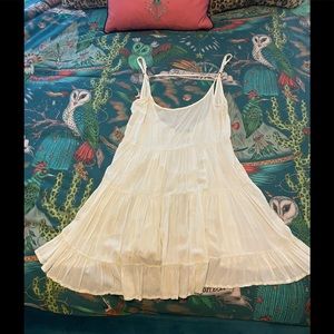 Brandy Melville off white baby doll boho dress sz S